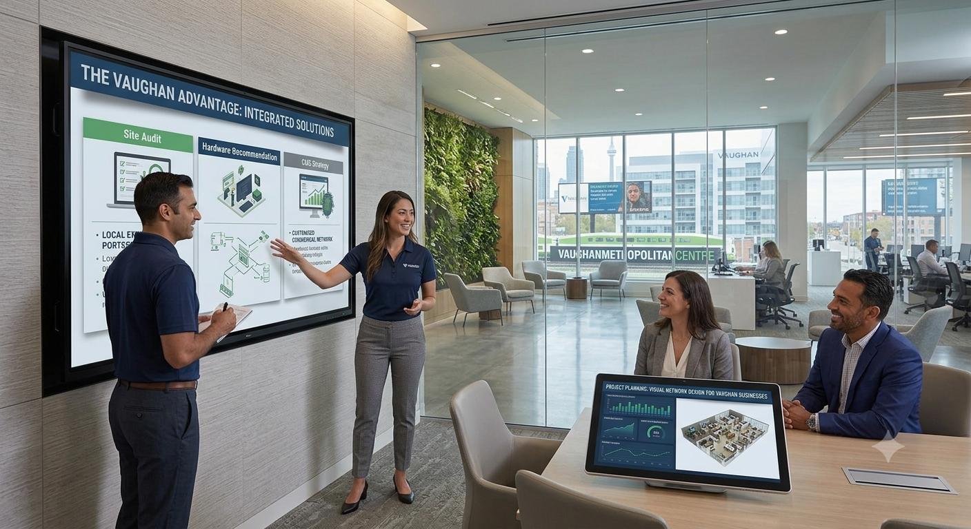 Professional digital signage consultation and customized display installation for commercial businesses in Vaughan